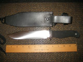 VINTAGE RARE JAPAN COLD STEEL AUS - 8 BUSH RANGER SURVIVAL KNIFE,  SHEATH 3