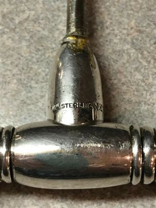 Vintage Royal Danish by International Silver Jigger Corkscrew Opener 1940 8