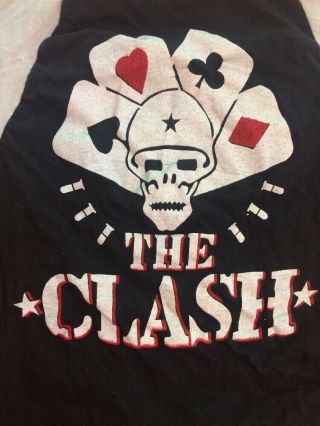 Vintage The Clash Concert T - shirt Combat Rock From The 80’s Small 3
