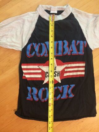 Vintage The Clash Concert T - shirt Combat Rock From The 80’s Small 5