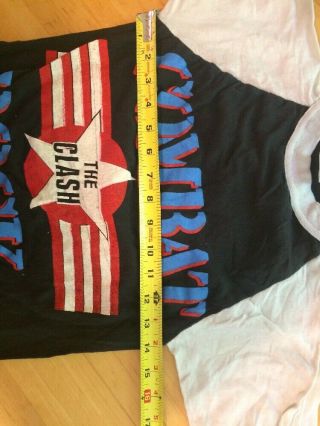 Vintage The Clash Concert T - shirt Combat Rock From The 80’s Small 6