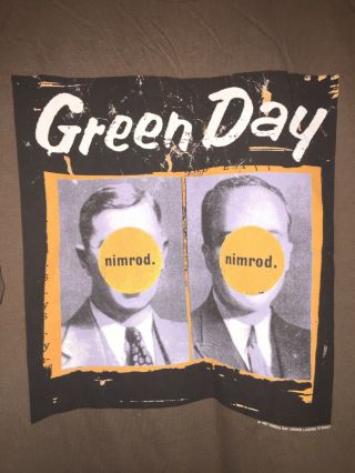Vtg Rare 97 Green Tour Shirt L/s Nimrod Ds Nos Xl Rancid Ramones