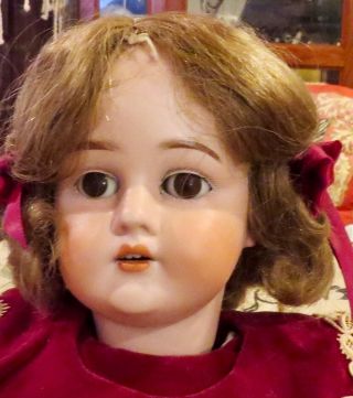 Antique 24 " German Bisque Pansy Perfect Doll,  Wonderful Face