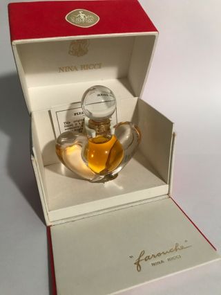 Nina Ricci Farouche,  Vintage Perfume,  Lalique Crystal Flacon,  Extremely Rare