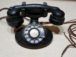 Vintage Western Electric D1 Oval Telephone W/ E1 Handset