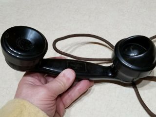 Vintage Western Electric D1 Oval Telephone w/ E1 Handset 5