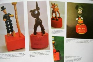 11p History Article,  Pics - VTG Mid - Century Kohner Bros.  Wood Push Up Toys, 5
