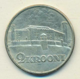 Estonia 2 Krooni 1930 Long " E " Rare