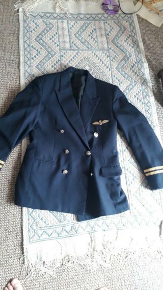 Vintage Uk Air Airlines Captains Jacket