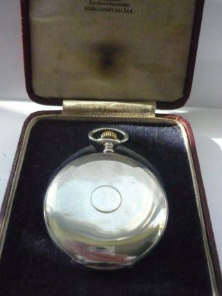 Vintage Longines Solid Silver 7 Grands Prix Hunter Pocket Watch 1920s Jw Benson