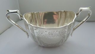 1895 - Solid Silver - Sugar Bowl - P.  Ashberry & Sons - 224.  6 Grams