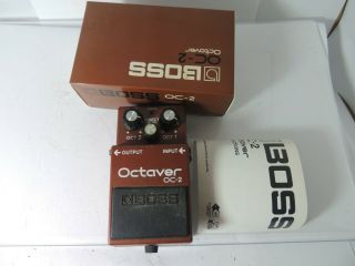 Vintage Boss Oc - 2 Octaver Octave Effects Pedal Made In Japan Mij W/original Box