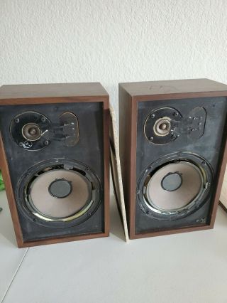 Rare Vintage Acoustic Research AR7 Stereo HiFi Speakers - Needs Foams 6