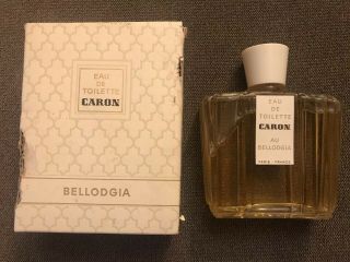 Vintage Caron Bellodgia Eau De Toilette Perfume 4 Oz.