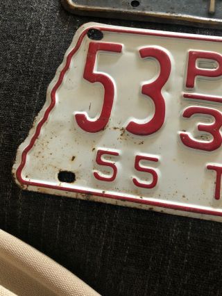 1955 Vintage Tennessee State shaped license plate Plus More Barn Find 4
