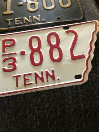 1955 Vintage Tennessee State shaped license plate Plus More Barn Find 5