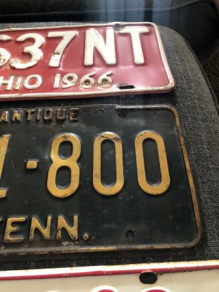 1955 Vintage Tennessee State shaped license plate Plus More Barn Find 6