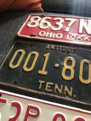 1955 Vintage Tennessee State shaped license plate Plus More Barn Find 7