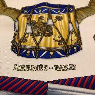 Hermès Hermes Paris Scarf Vintage Large Big Size 90 x 90 cm Color Beige White 2