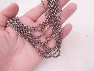 Silver Plated Large & Heavy Scandinavian Designer Necklace,  Finland