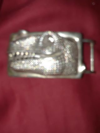 Important Rare Kieselstein Cord 925 Sterling Silver T - Rex Belt Buckle.