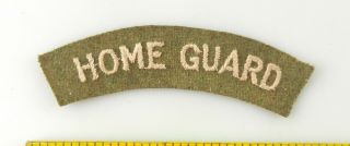 Us Army Home Guard Tab Scroll Patch Military Badge T70h1