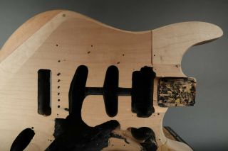 Vintage 1963 Fender Stratocaster Frankenstein Body uFix Luthier Special Strat 8