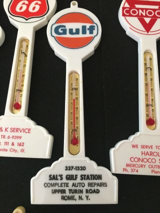 Vintage Pole Sign Thermometer Gulf Service Station Gas Oil Station Rome Ny