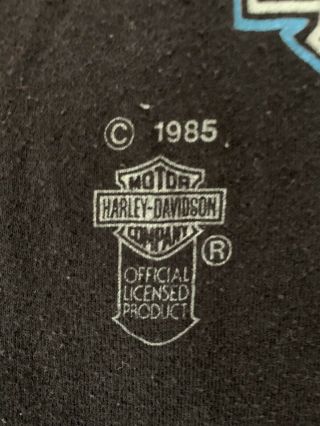 vtg t shirt 3 d emblem harley davidson 1985 a way of life small 3