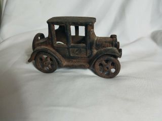 Vintage Cast Iron Model T Antique Car 3