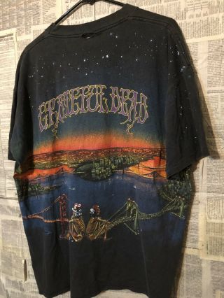 Vtg 90s Grateful Dead All Over Print T - shirt 5