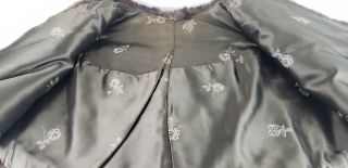 Vintage Real Brown Mink Fur jacket Cape Stole One Size Women Universal 4