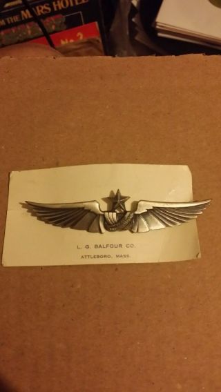 Vintage Texas International Airlines Sterling Silver Aviation Wings