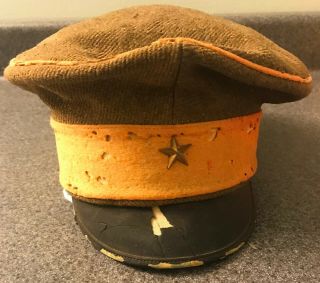 Wwii Japanese Army Officer Visor Cap Named Soldier
