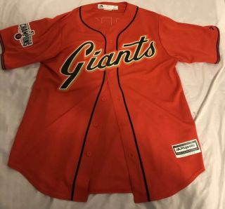 Authentic Majestic 40 M Ws 2014 San Francisco Giants Hunter Pence Vintage Jersey