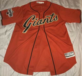Authentic Majestic 40 M WS 2014 San Francisco Giants HUNTER PENCE vintage JERSEY 2