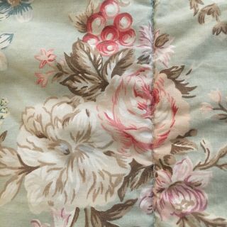 Ralph Lauren Charlotte Twin Comforter Green Vintage Floral Shabby Chic Rare 7