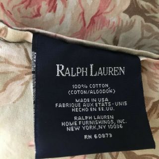Ralph Lauren Charlotte Twin Comforter Green Vintage Floral Shabby Chic Rare 8