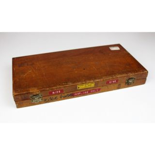 Vintage Brown & Sharpe MFG co Edge Finger Wood Box Mad in USA Johansson Gages 3