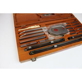 Vintage Brown & Sharpe MFG co Edge Finger Wood Box Mad in USA Johansson Gages 4
