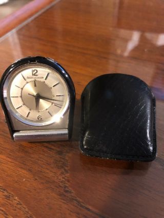 Jaeger Lecoultre Vintage Memovox Alarm Travel Pocket Watch Running In Case