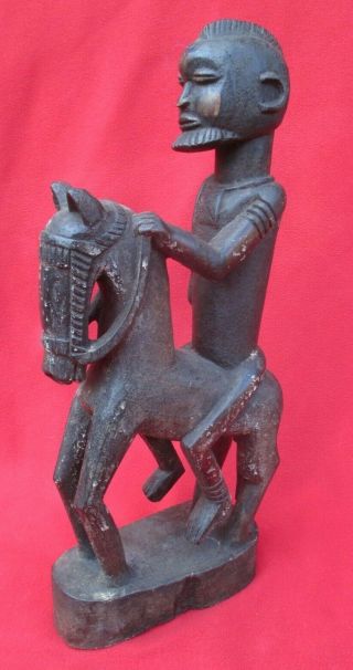 Powerful Dogon Tribe Vintage Carved Hunter - Warrior On Horse Mali