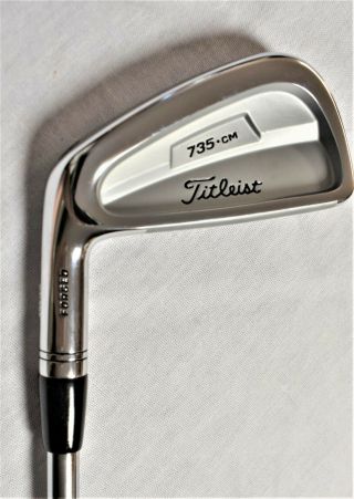 RARE MEN ' S FORGED LH SET OF TITLEIST 735.  CM CHROME IRONS 3 - PW LEFT HANDED 9