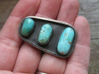 Vtg Old Hopi Indian Sterling Silver Blue Turquoise Ring Philibert Dennis? 8 3/4 8