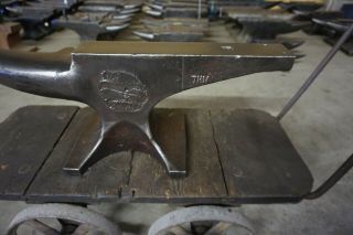 RARE EXCELL.  120 lb.  ENDERS FARRIER BLACKSMITH ANVIL Forge Iron 11