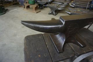 RARE EXCELL.  120 lb.  ENDERS FARRIER BLACKSMITH ANVIL Forge Iron 6
