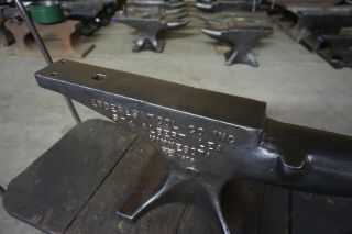 RARE EXCELL.  120 lb.  ENDERS FARRIER BLACKSMITH ANVIL Forge Iron 7