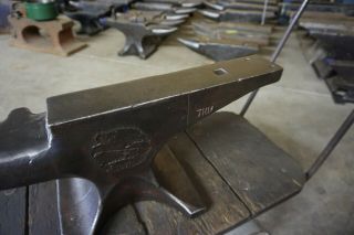 RARE EXCELL.  120 lb.  ENDERS FARRIER BLACKSMITH ANVIL Forge Iron 8