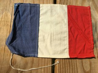 Ww2 Small 7x5 Inch French Flag,  Victory Celebration
