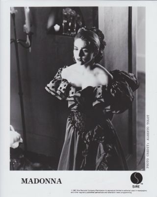 1987 Vintage Press Photograph Madonna - Sire Records Photo